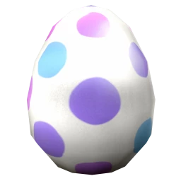 Cosmos Easter Egg Statue - White Spots