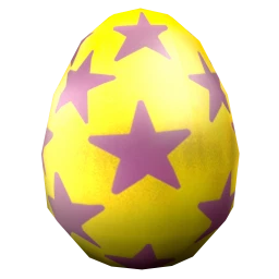 Cosmos Easter Egg Statue - Yellow Stars
