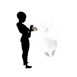 Cosmos Bunny Sculpture Painting Hobby - Interactive