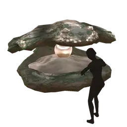 Cosmos Moss Green Giant Clam - Interactive