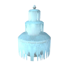 Cosmos Caught Freezing Fountain