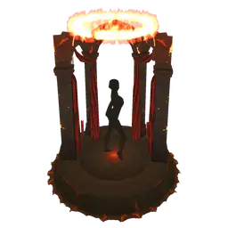 Cosmos Void Posing Plinth - Interactive