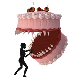 Cosmos Trick Or Treat Monster Cake - Interactive