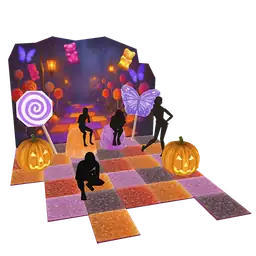 Cosmos Trick Or Treat Candy Butterfly Photo Booth