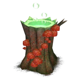 Cottage Core Tree Stump Cauldron