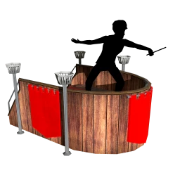 Salem Warlock Dueling Station (Red) - Interactive