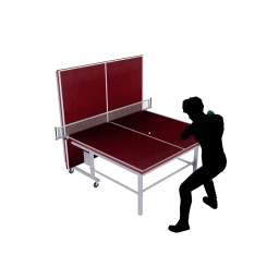 LOFT Solo-Practice Ping Pong Table - Interactive (Red)