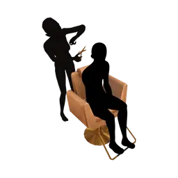 Luxe Flare Salon Chair - Interactive