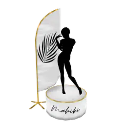 Luxe For Mahiki Fashion Pedestal With Backdrop