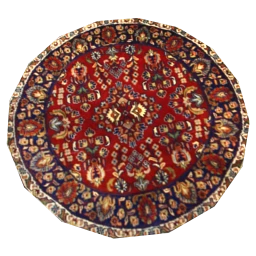 Orchid Quatrefoil Round Rug