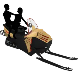 Luxe Ski Chalet Snowmobile - Interactive