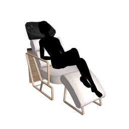 Luxe Hair Washing Basin Chair (White)