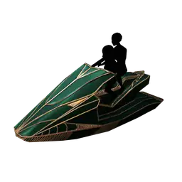 Luxe Emerald Wave Jet Ski - Interactive