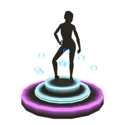 Mod Violet Circuit Fashion Plinth - Interactive