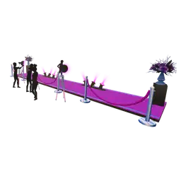 Mod Halloween Purple Carpet - Interactive