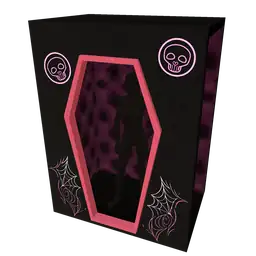 Mod Coffin Cut-Out Photo Booth