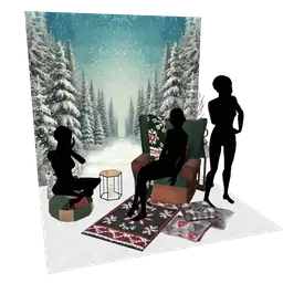 Mod Christmas House Party Fancy Dress Photoshoot Set