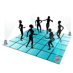 Mod Club Sundown Dance Floor - Interactive