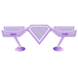 Mod Colourblock Triptych Artwork - Purple