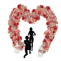 Mod Heart Of Roses Arch - Interactive