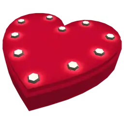 Mod Heart Shaped Posing Plinth