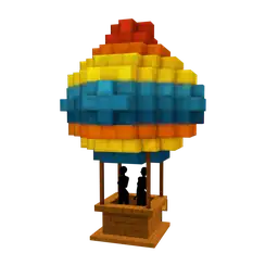 Mod Pixel Park Hot Air Balloon - Interactive