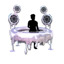 Mod Metal Drip DJ Booth - Interactive