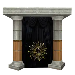 Mod Golden Solstice Glow Photoshoot Wall