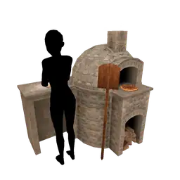 Water Mill Outdoor Pizza Oven - Interactive