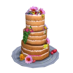 Festival Wedding Naked Cake