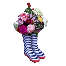 Festival Wedding Wellies Centrepiece