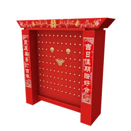 Heart Of China Red Blossom Backdrop