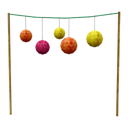 Tissue Paper Pom Pom Decorations