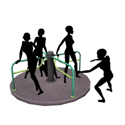 Yume Playground Roundabout - Green - Interactive