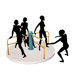 Yume Playground Roundabout - Vibrant - Interactive