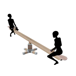 Yume Playground Seesaw (Birch) - Interactive