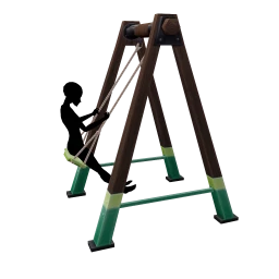 Yume Playground Swing - Oak - Interactive