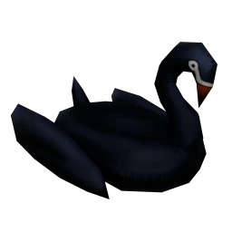 Cosmos Black Swan Pool Float