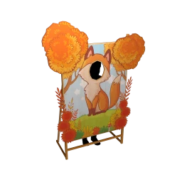 Decor Autumn Fox Photo Board