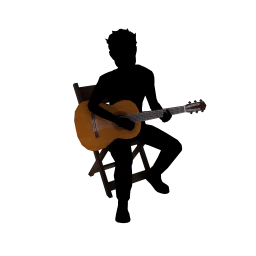 Samba Guitar with Chair - Interactive
