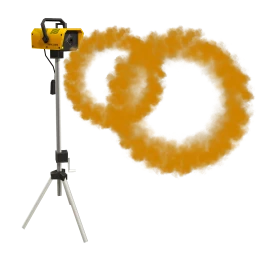 Standing Smoke Machine - Yellow Rings