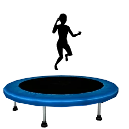 Spring Garden Trampoline - Interactive
