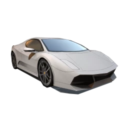 Velocitano Sports Car - Ghost White
