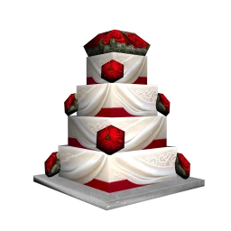 Rose Tiered Wedding Cake