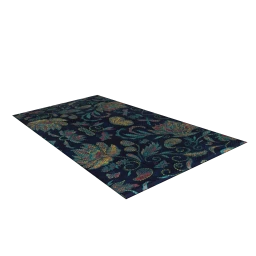 Mutluluk Black Sea Floral Rug