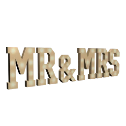 "Mr & Mrs" Giant Wedding Lights