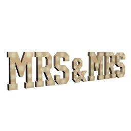 "Mrs & Mrs" Giant Wedding Lights