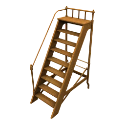 Baroque Dubois Library Stairs - Light