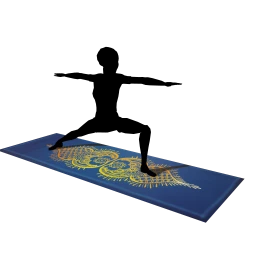 Blue Lotus Yoga Mat - Interactive