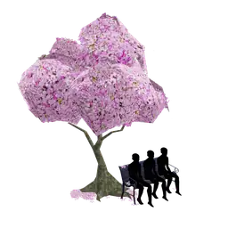 Yume Cherry Blossom Confession Tree With Bench